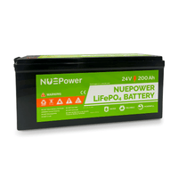 NUEPower 24V 200Ah LiFePO4 Battery | 5,120Wh | 8D Case | Bluetooth Monitoring | 5-Year Warranty - ShopSolar: Complete Solar Kits + Lifetime Customer Support