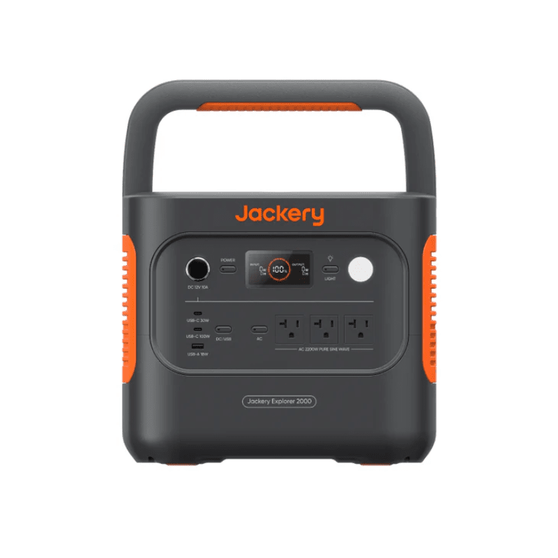 Jackery Explorer 2000 V2 Portable Power Station | 2,042Wh LiFePO4 Battery | 2,200W Output | UPS ≤20ms | 1.7-Hr Emergency Charge | 5-Year Warranty - ShopSolar: Complete Solar Kits + Lifetime Customer Support