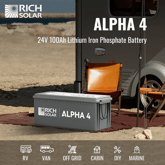 Rich Solar RV 12V 100Ah LiFePO4 Lithium Iron Phosphate Battery