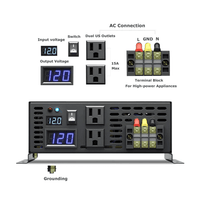 WZRELB 2000 Watt Power Inverter 12V 24V to 120V Pure Sine Wave Inverter - ShopSolar.com