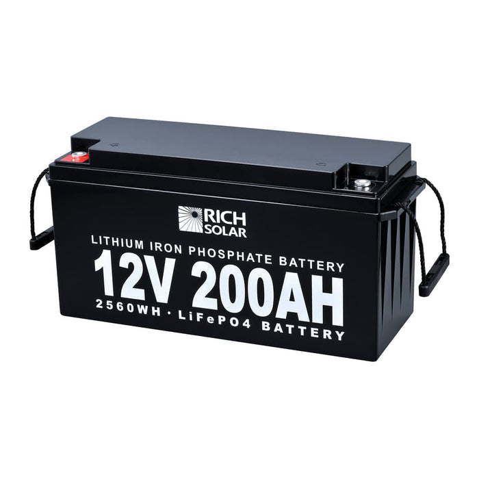 Rich Solar 12V 200Ah LiFePO4 Lithium Iron Phosphate Battery - ShopSolar.com