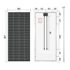 Rich Solar 200 Watt 24 Volt Solar Panel | Monocrystalline | High-Efficiency - ShopSolar.com