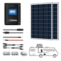 2 x 100W RV Kit w/ 30A Charge Controller (Poly)