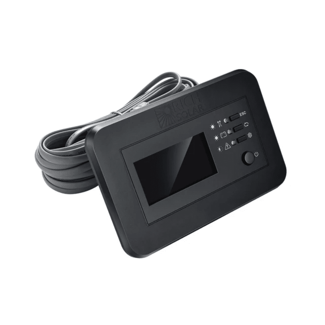 Rich Solar Inverter Remote Control | LCD Display | Nova Pure, Switch & Supercharger Compatible | Flush Mount | Wired Control - ShopSolar.com