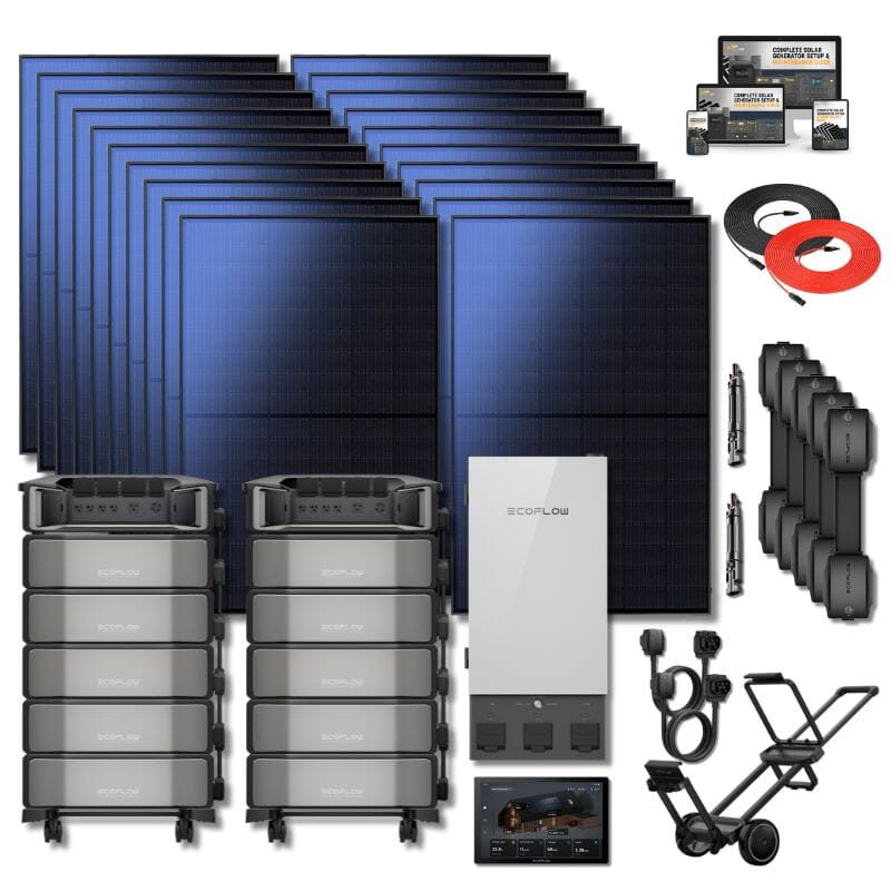 Delta Pro ULTRA Home Backup Kit 3 [20 x 400W Panels + 10 x 6kWh Battery]