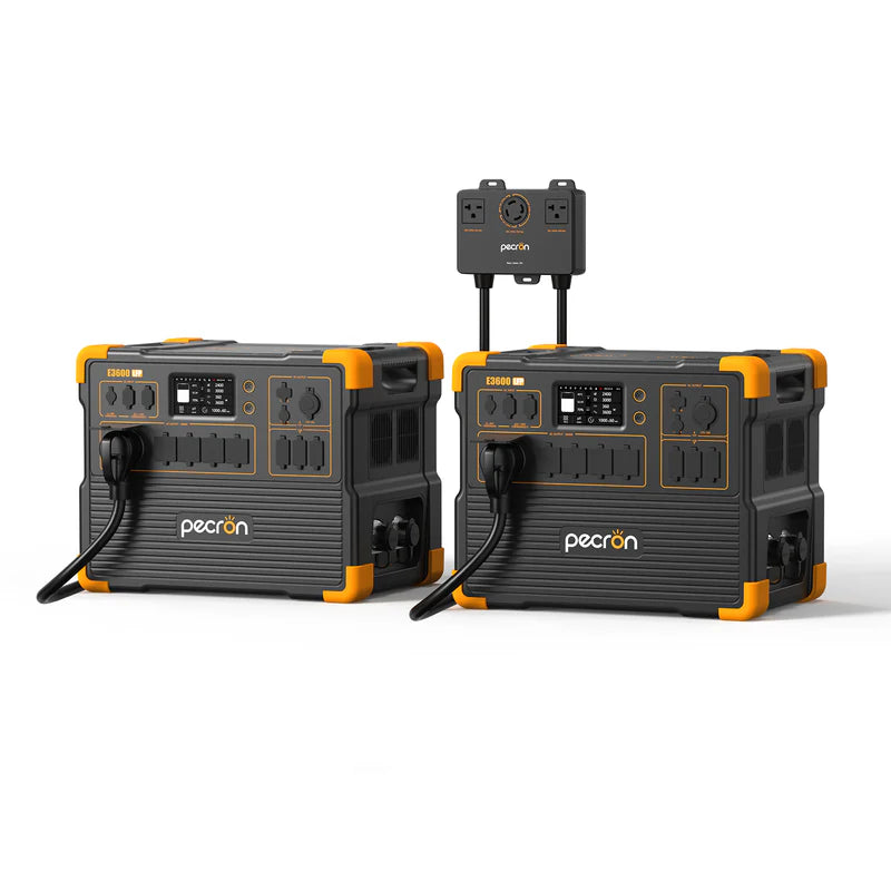 Pecron E3600 LFP 120V/240V Solar Kits - 7,200W Portable Power