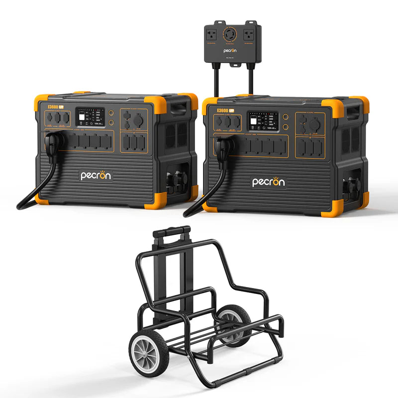 Pecron E3600 LFP 120V/240V Solar Kits - 7,200W Portable Power