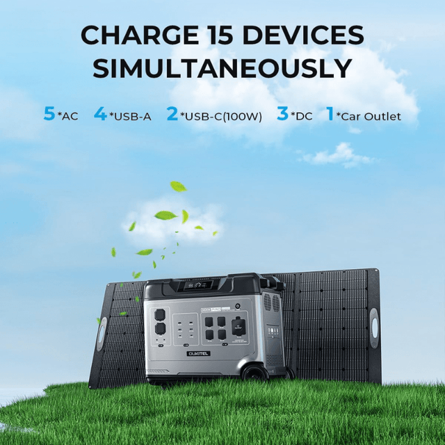 Oukitel P5000 Pro Portable Power Station | 5,120Wh LiFePO4 | 3,600W Inverter | UPS + Fast Charging | 3-Year Warranty - ShopSolar.com