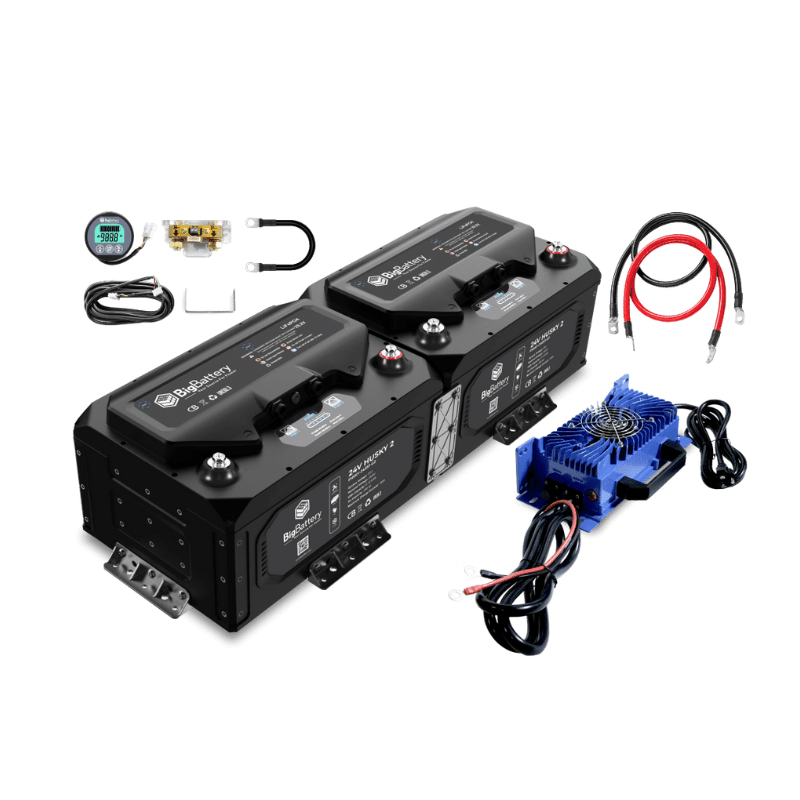 BigBattery 24V HUSKY 2 LiFePO4 Battery | 105Ah, 2.5kWh | Expandable Kits up to 7.5kWh | 12-Year Warranty - ShopSolar: Complete Solar Kits + Lifetime Customer Support