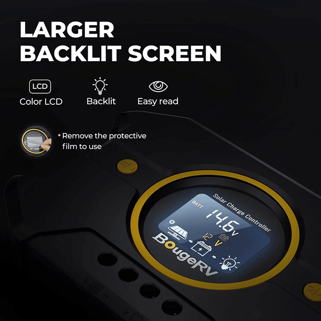 BougeRV Li 30A PWM Solar Charge Controller 12V 24V - ShopSolar.com