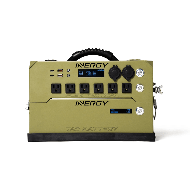 Inergy Flex Tactical 1500 - 1,500W / 1,058Wh Modular Solar Generator | Add up to 5 x Batteries + up to 2kw of Solar Input | 2-Year Warranty - ShopSolar: Complete Solar Kits + Lifetime Customer Support