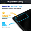 Sungold Power 440W All-Black Solar Panel | UL 61730, CEC Listed | Mono N-Type | IP68 Rated | 30-Year Power Guarantee - ShopSolar: Complete Solar Kits + Lifetime Customer Support