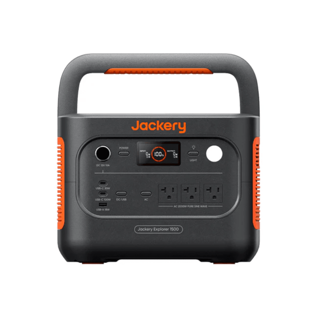Jackery Solar Generator 1500 v2 | 2,000W Output, 1,536Wh LiFePO4 | 80 Min Fast Charge + 10ms UPS | Unit Only or 100W Solar Panel Kit | 5-Year Warranty - ShopSolar: Complete Solar Kits + Lifetime Customer Support