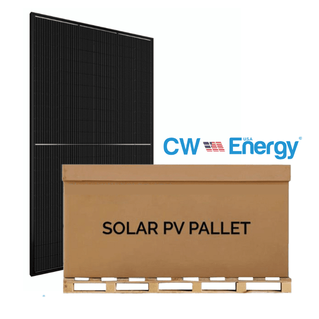 CW Energy 410W Bifacial Monocrystalline Solar Panels [Pallet of 35] | 25-Year Product & 30-Year Performance Warranty | High Efficiency | 14,350W Total - ShopSolar: Complete Solar Kits + Lifetime Customer Support
