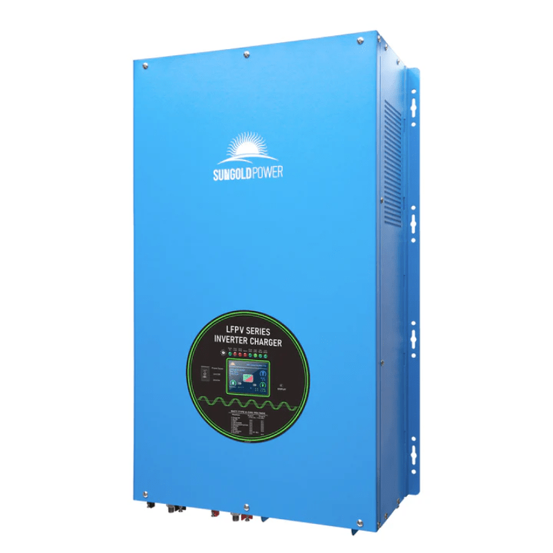 Sungold Power 12kW 48V Split-Phase Pure Sine Wave Inverter Charger | 36,000W Surge | 120/240V Output (240V Input) | 115A Charger (PFC) | AGS + Remote + BTS | No MPPT - ShopSolar: Complete Solar Kits + Lifetime Customer Support