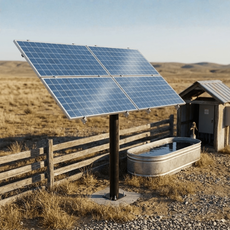 Tamarack Solar Top of Pole Mount for 4 Modules | 6" Sch 40/80 Pole | 10°–60° Tilt | Up to 45.5" Wide | TTP-A-4-93 - ShopSolar: Complete Solar Kits + Lifetime Customer Support