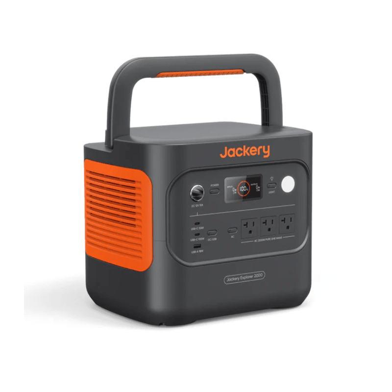 Jackery Explorer 2000 V2 Portable Power Station | 2,042Wh LiFePO4 Battery | 2,200W Output | UPS ≤20ms | 1.7-Hr Emergency Charge | 5-Year Warranty - ShopSolar: Complete Solar Kits + Lifetime Customer Support