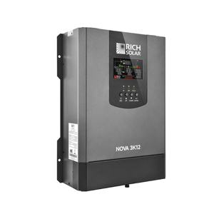 Rich Solar NOVA 3K12 | 3,000W 12V Pure Sine Wave Inverter with Transfer Switch | UL458 Certified | 6,000W Surge, LCD Display, High Efficiency - ShopSolar: Complete Solar Kits + Lifetime Customer Support
