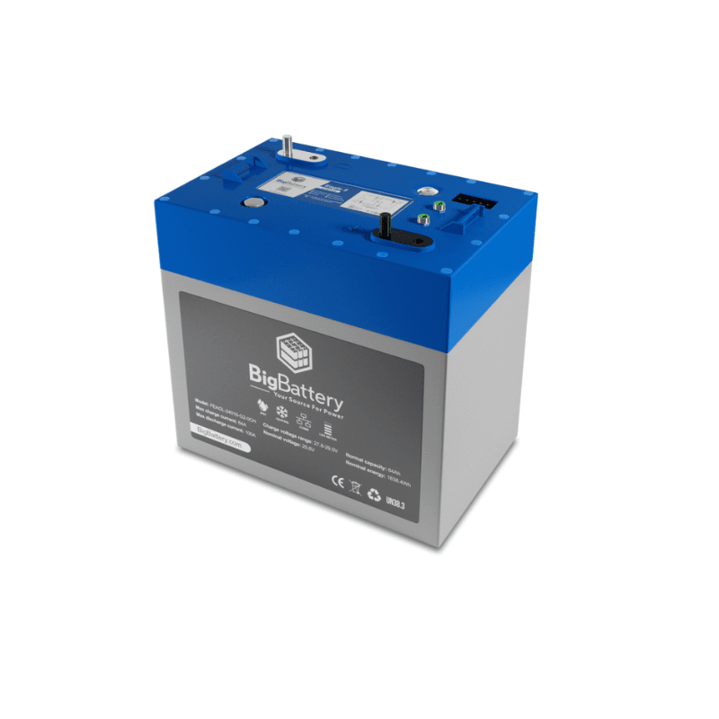 BigBattery 24V EAGLE 2 LiFePO4 Battery | 64Ah, 1.63kWh | Expandable Kits | 10-Year Warranty - ShopSolar: Complete Solar Kits + Lifetime Customer Support