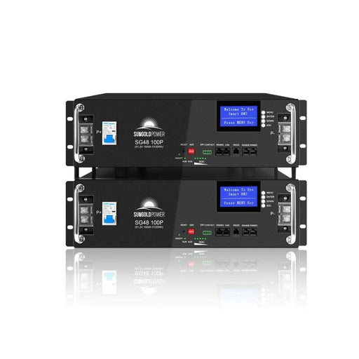 SunGold Power 48V 100AH Server Rack Lifepo4 Lithium Battery - ShopSolar.com