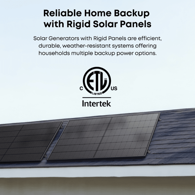 Anker SOLIX 2 × 440W Rigid Solar Panels | 880W Total | Bifacial + 25% Efficiency | IP68 Rated | 30-Year Guarantee - ShopSolar: Complete Solar Kits + Lifetime Customer Support