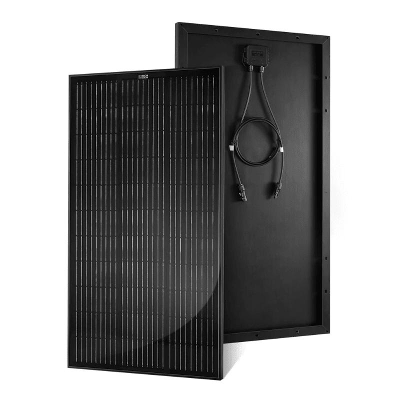 MEGA 100 | 100 Watt Solar Panel | Silver or All Black | Premier 12V Off-Grid Solar Panel for Vans, Campers, Boats | 25-Year Output Warranty | UL Certified - ShopSolar: Complete Solar Kits + Lifetime Customer Support