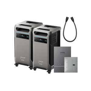 Anker F3800 [PLUS] Dual Kits - 7,680Wh / 6,000W | 120V/240V Output | 6,400W Solar Input | Choose Your Bundle Option | 5-Year Warranty