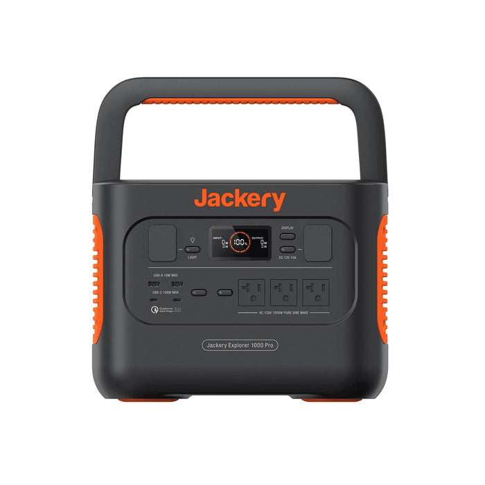 Jackery Explorer 1000 [PRO] Portable Power Station 1,002Wh / 1,000W Lithium Solar Generator - ShopSolarKits.com