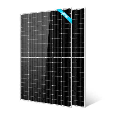 SunGold Power 450W Monocrystalline PERC Solar Panel | 20.79% Efficiency | IP68 J-Box & Connectors | UL 61730 + CEC Listed