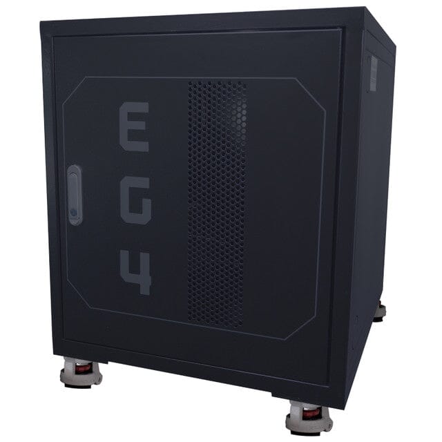EG4 Enclosed Battery Rack [Pre-Assembled] | 3 Slot | Wheels Included - ShopSolar.com