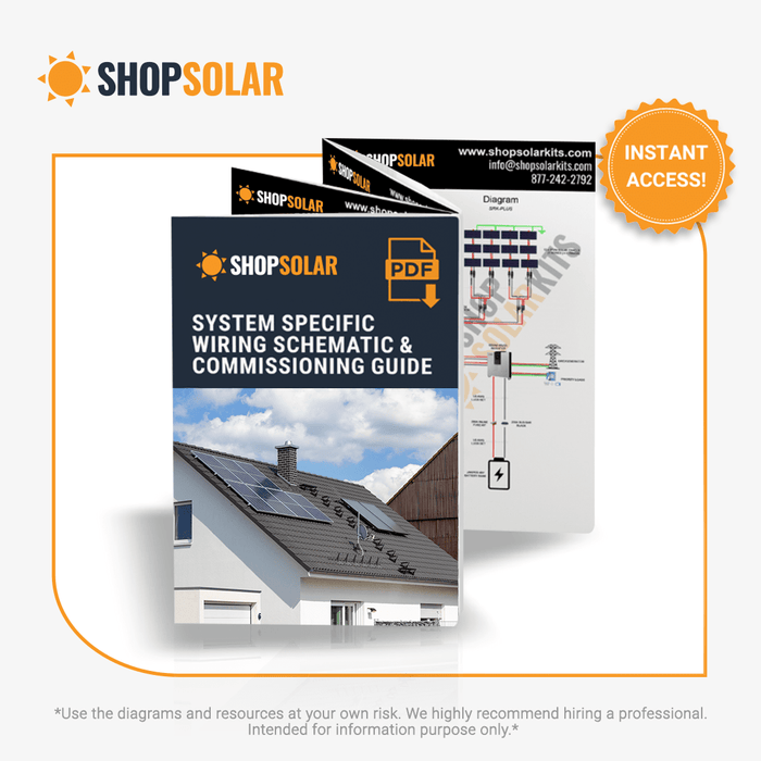 Complete Off-Grid Solar Kit - 3,000W 120V Output [5.12kWh Lithium Battery] + 6 x 400W Mono Solar Panels | 2.4kW Array | Includes Schematic [RPK-PRO] - ShopSolar.com