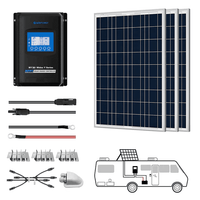 3 x 100W RV Kit w/ 30A Charge Controller (Poly)