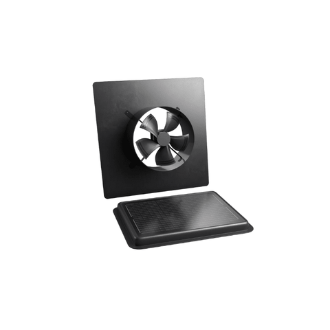 SunRise Solar Attic Fan - Gable Mount | 30W or 45W | 15' Wire | Tile Roof & Vent Compatible | Thermostat Controlled | 25-Year Warranty