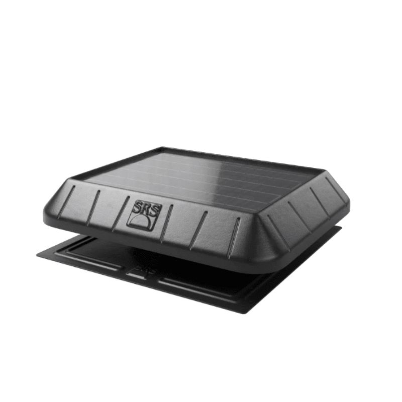 SunRise Solar Attic Fan with Integrated Solar Panel | 30W–45W Options | Flat or Curb Base | Up to 2,800 sq/ft Cooling - ShopSolar: Complete Solar Kits + Lifetime Customer Support