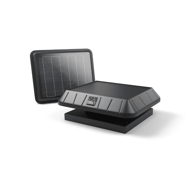 SunRise Solar Attic Fan - Remote Panel | 30W or 45W | Flat or Curb Base | Cools Up to 2,800 Sq Ft | Made in USA | 25-Year Warranty - ShopSolar: Complete Solar Kits + Lifetime Customer Support