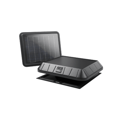 SunRise Solar Attic Fan - Remote Panel | 30W or 45W | Flat or Curb Base | Cools Up to 2,800 Sq Ft | Made in USA | 25-Year Warranty - ShopSolar: Complete Solar Kits + Lifetime Customer Support