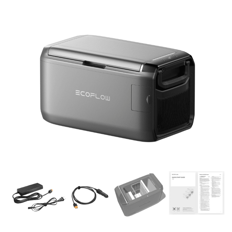 EcoFlow GLACIER Classic 3-in-1 Portable Fridge, Freezer & Battery | 35L–55L | Up to 45H Runtime | Dual-Zone Cooling | Solar + USB-C Rechargeable - ShopSolar: Complete Solar Kits + Lifetime Customer Support