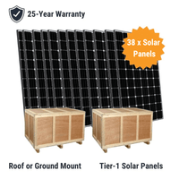 14.4kW Complete Solar Power System - Sol-Ark 15K + [28.6kWh-30.72kWh Lithium Battery Bank] + 36 x 400W Mono Solar Panels | Includes Schematic [HPK-MAX] - ShopSolar.com