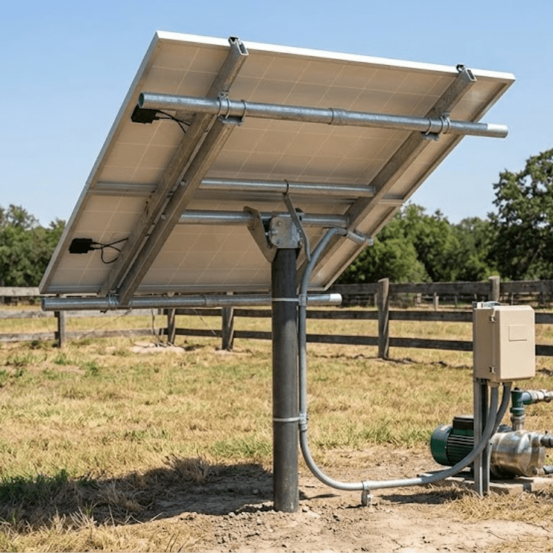 Tamarack Solar Top of Pole Mount for 2 Modules | 4" Sch 40/80 Pole | 10°–60° Tilt | Up to 45.5" Wide | TTP-A-2-93 - ShopSolar: Complete Solar Kits + Lifetime Customer Support