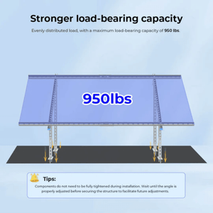 Sungold Power Modular Ground Mount Brackets for 2 × 400W–590W Solar Panels | Heavy-Duty Steel | Adjustable Tilt 20°–40° | Expandable Rack System - ShopSolar: Complete Solar Kits + Lifetime Customer Support