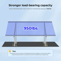 Sungold Power Modular Ground Mount Brackets for 2× 400W–590W Solar Panels | Heavy-Duty Steel | Adjustable Tilt 20°–40° | Expandable Rack System - ShopSolar: Complete Solar Kits + Lifetime Customer Support