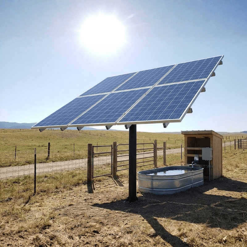 Tamarack Solar Top of Pole Mount for 6 Modules | 6" Sch 40/80 Pole | 10°–60° Tilt | Up to 46.16" Wide | TTP-A-6-70 - ShopSolar: Complete Solar Kits + Lifetime Customer Support