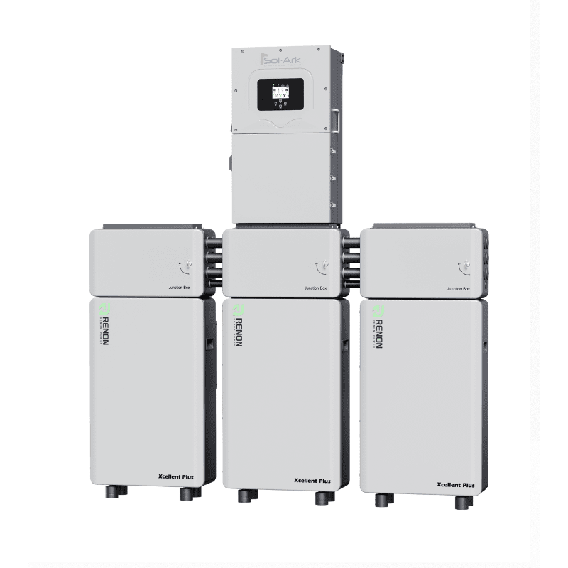 RENON XC PLUS - 16kWh LiFePO4 Wall-Mounted Battery | Expandable to 31 Units | Built-In BMS + Heater Film + Junction Box | -4°F to 122°F | 10-Year Warranty - ShopSolar: Complete Solar Kits + Lifetime Customer Support