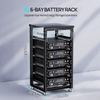 Eco-Worthy 6-Layer 19-Inch Rack for Server Rack Batteries | Holds Up to 6 x 3U Batteries | Heavy-Duty Steel | Easy Assembly - ShopSolar: Complete Solar Kits + Lifetime Customer Support