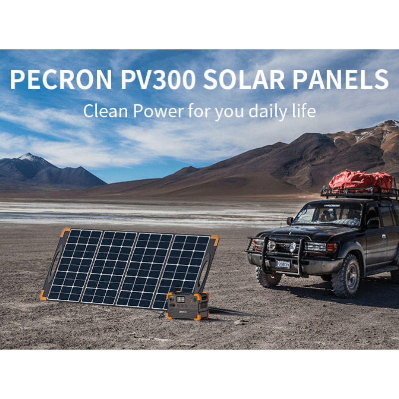 Pecron PV300 300W Portable Solar Panel | Monocrystalline | IP67 Waterproof | 22% Efficiency | Foldable & Flexible | Off-Grid Ready - ShopSolar: Complete Solar Kits + Lifetime Customer Support