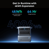 Anker SOLIX BP2000 Expansion Battery Gen 2 | 2,048Wh LiFePO4 | Doubles C2000 Gen 2 Capacity to 4,096Wh | 10-Year Lifespan | 5-Year Warranty - ShopSolar: Complete Solar Kits + Lifetime Customer Support