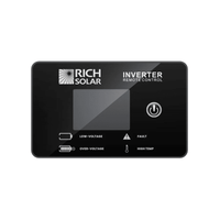 Rich Solar Inverter Remote Control | LCD Display | Nova Pure, Switch & Supercharger Compatible | Flush Mount | Wired Control - ShopSolar.com