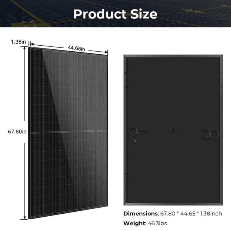 Sungold Power 440W All-Black Solar Panel | UL 61730, CEC Listed | Mono N-Type | IP68 Rated | 30-Year Power Guarantee - ShopSolar: Complete Solar Kits + Lifetime Customer Support