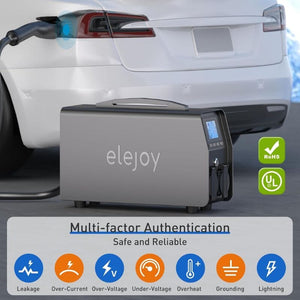 Elejoy 3000W Tesla V2L Power Discharger | 3.3kW Output | 120V/240V Dual Voltage | NACS Compatible | 1-Year Warranty