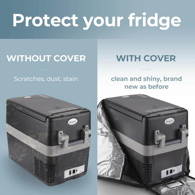 Bouge RV 12V 42 Quart (40L) Portable Car Fridge Cover - ShopSolar.com